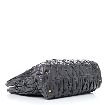Miu Miu Nappa Matelasse Shopping Tote Prugna 4 of 27