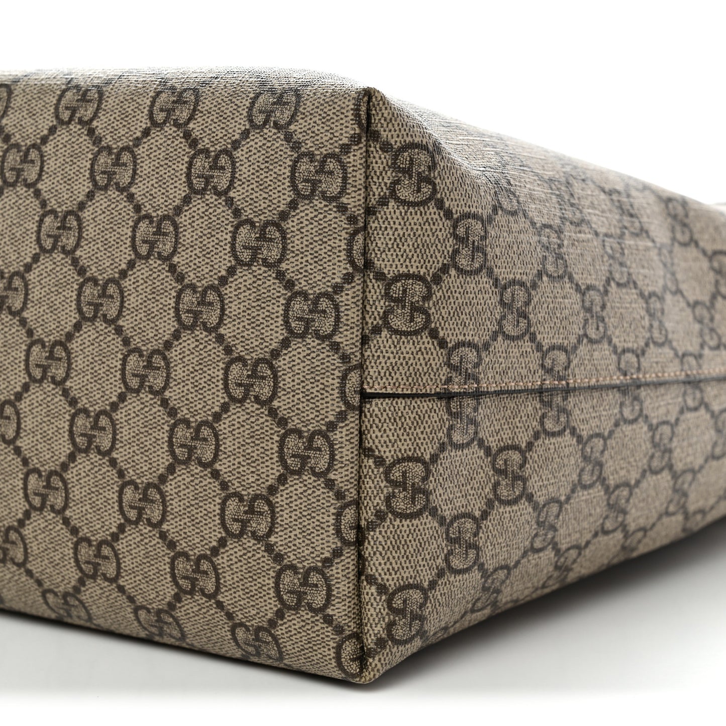 GG Supreme Monogram Medium Ophidia Shopping Tote Brown