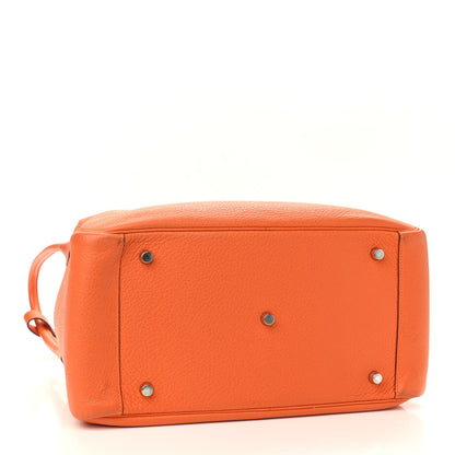 Hermes Taurillon Clemence Lindy 34 Orange 3 of 9