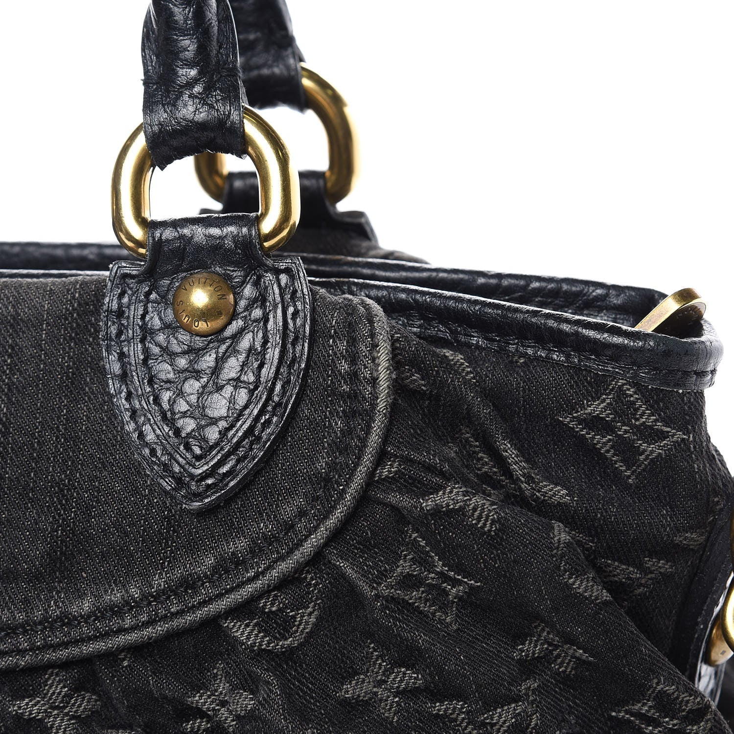 Louis Vuitton Denim Neo Cabby MM Black 12 of 17