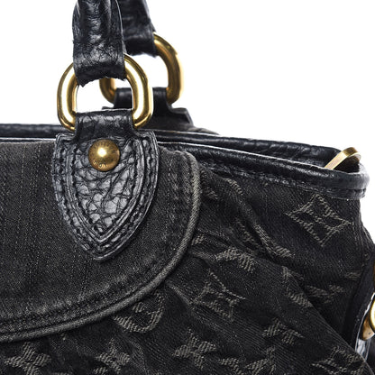 Louis Vuitton Denim Neo Cabby MM Black 12 of 17