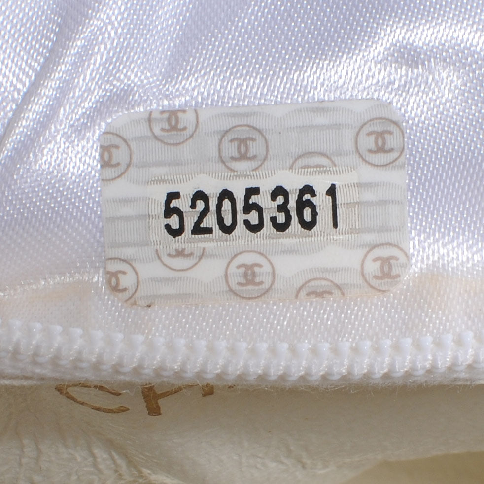 Lambskin Camellia Mini Flap White