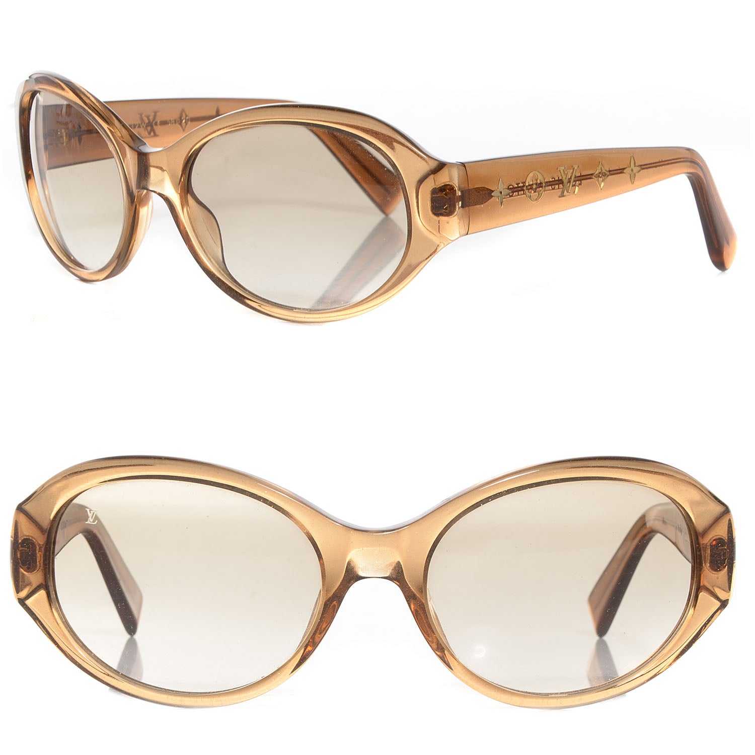 Louis Vuitton Obsession Rond Sunglasses Z0032W Glitter Honey 1 of 5