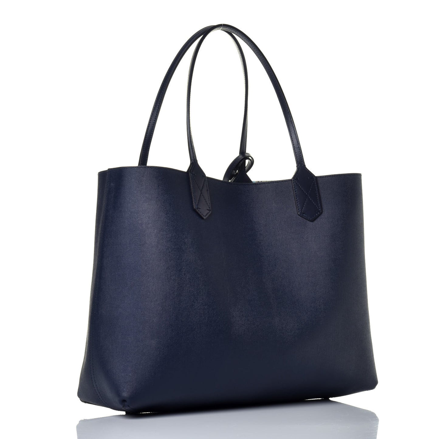 GG Supreme Monogram Blooms Medium Reversible Tote Beige Blue Navy