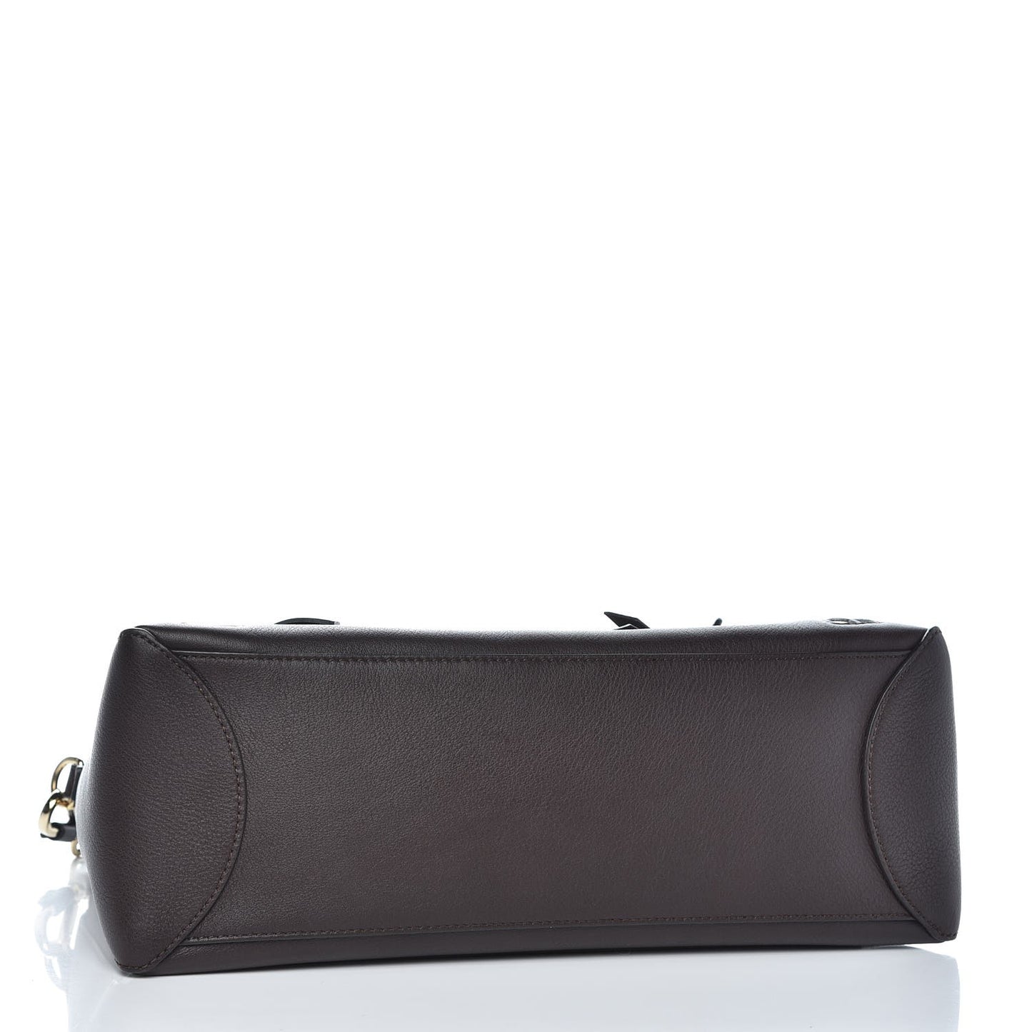 Calfskin Medium Faye Day Shoulder Bag Carbon Brown
