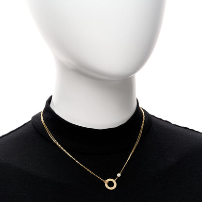 Cartier 18K Yellow Gold 2 Diamond LOVE Necklace 2 of 5