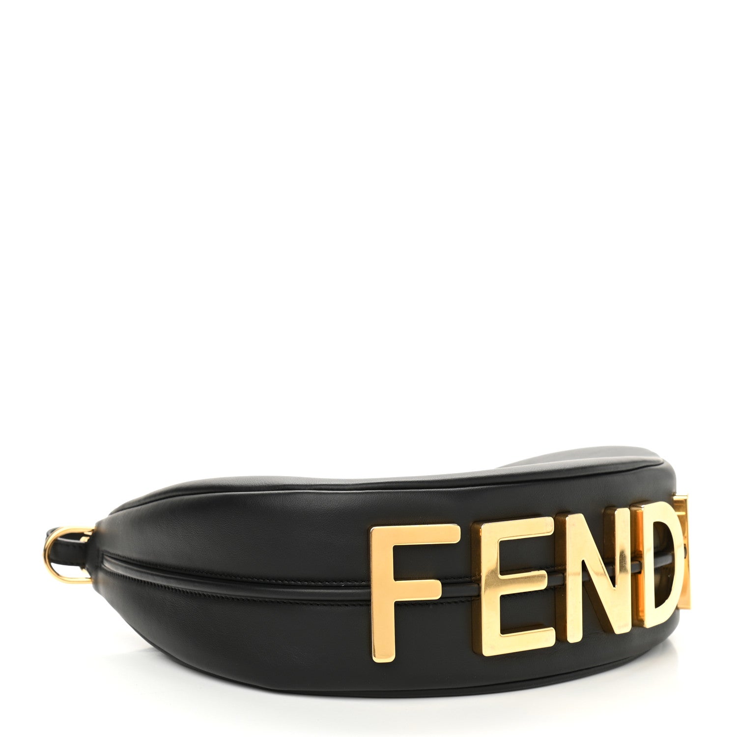 Fendi Vitello Grace Matte Small Fendigraphy Hobo Bag Black 4 of 10