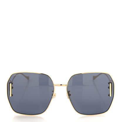 Gucci Square Aviator Sunglasses GG1207SA Gold 2 of 8