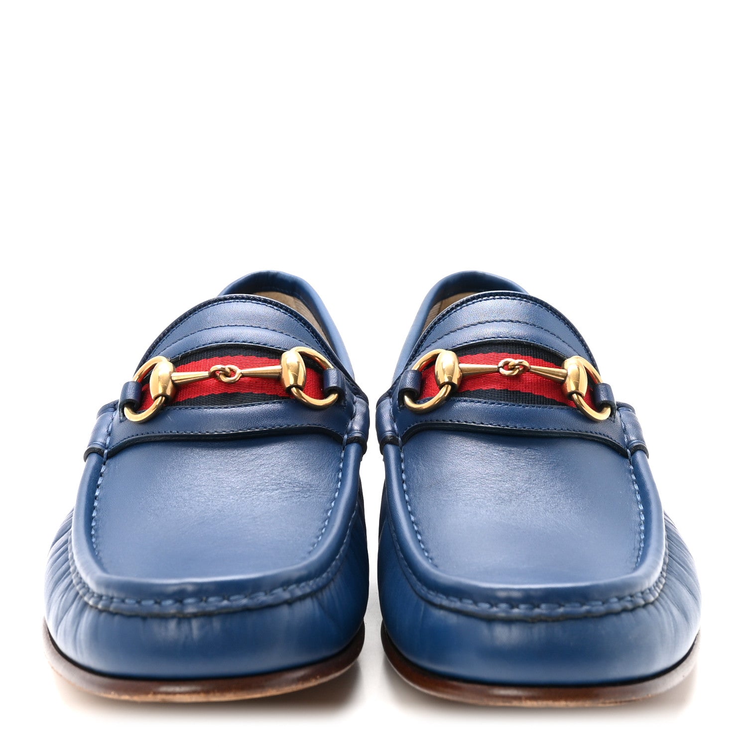 Gucci Cirano Lux Nylon 1953 Horsebit Loafers 8 Royale 3 of 9