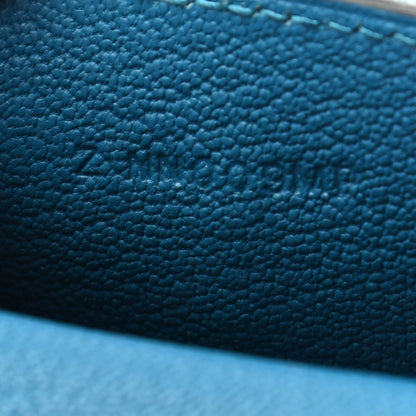 Hermes Tadelakt Chevre Mysore Kelly Quelle Idole Bag Charm Bleu Izmir Jaune Bourgeon Bleu Brume Vert Bosphore 4 of 4