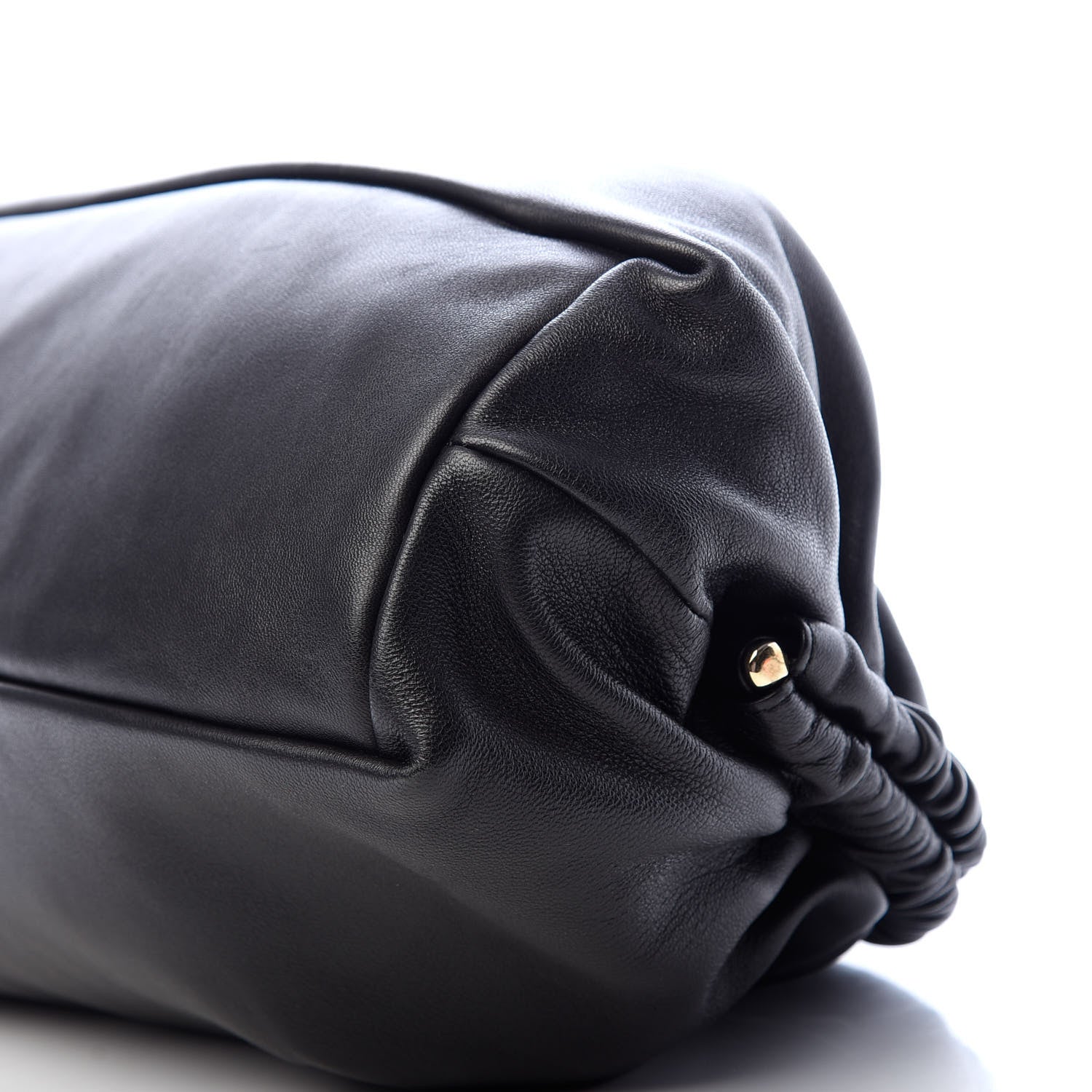 Mansur Gavriel Lambskin Cloud Clutch Black Flamma 8 of 9