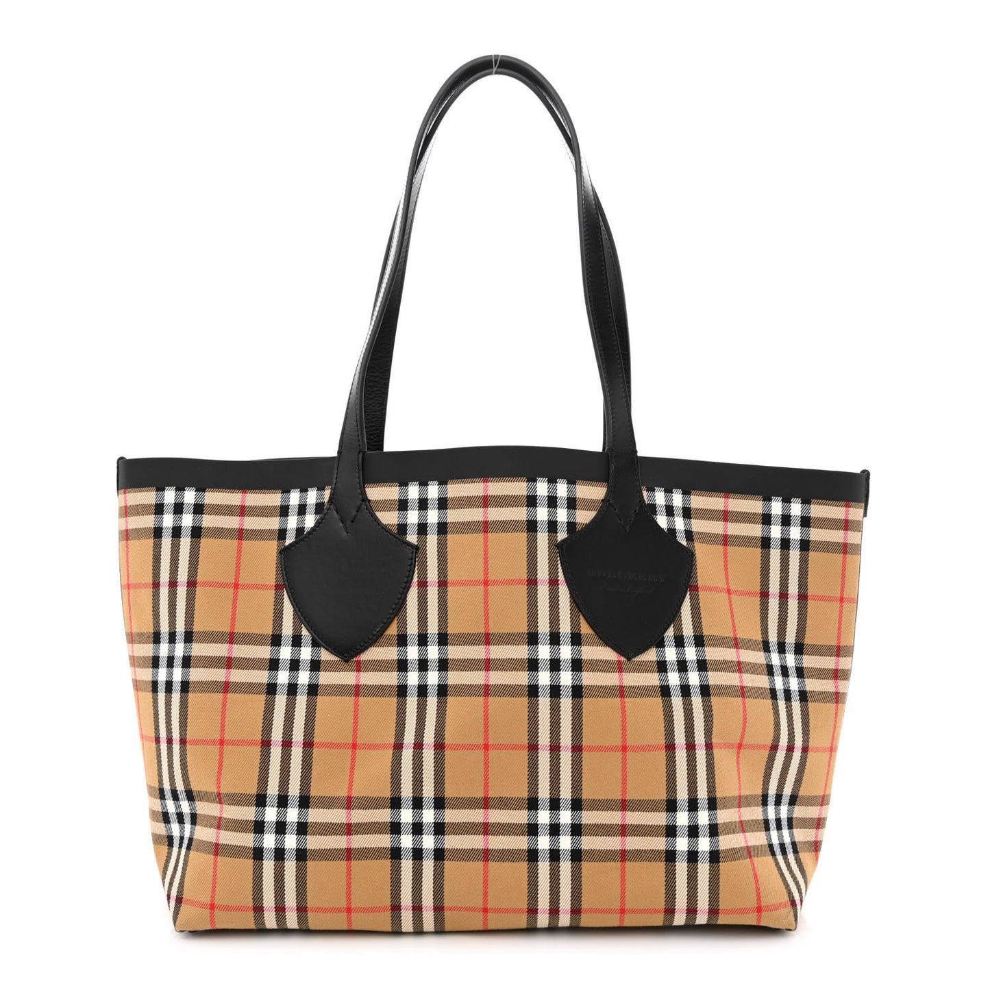 Vintage Check Medium The Giant Reversible Tote Antique Yellow Bright Red