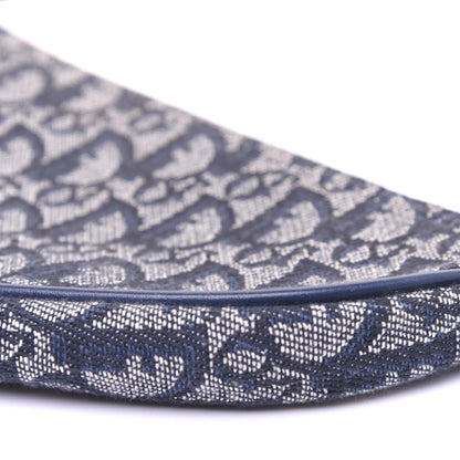 Christian Dior Monogram Mini Saddle Pochette Navy 7 of 11