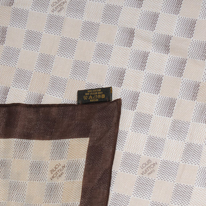 Louis Vuitton Cotton Damier Scarf 5 of 5