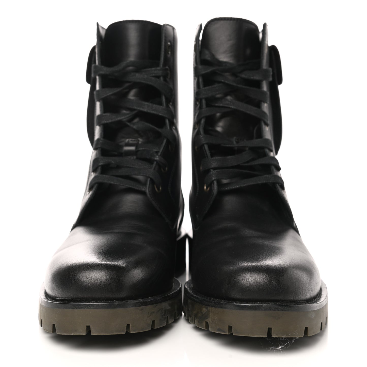 Calfskin Defense Ankle Boots 40 Black