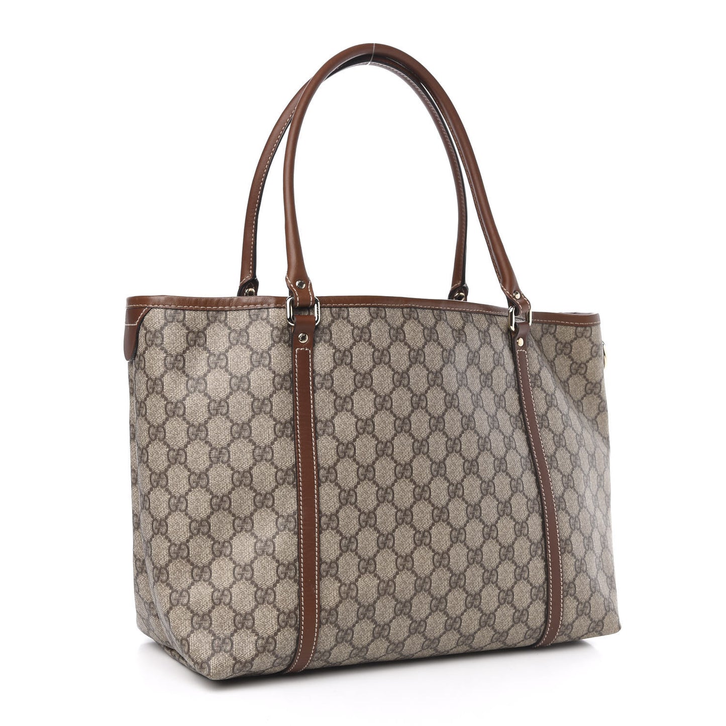 GG Plus Monogram Medium Joy Tote Brown