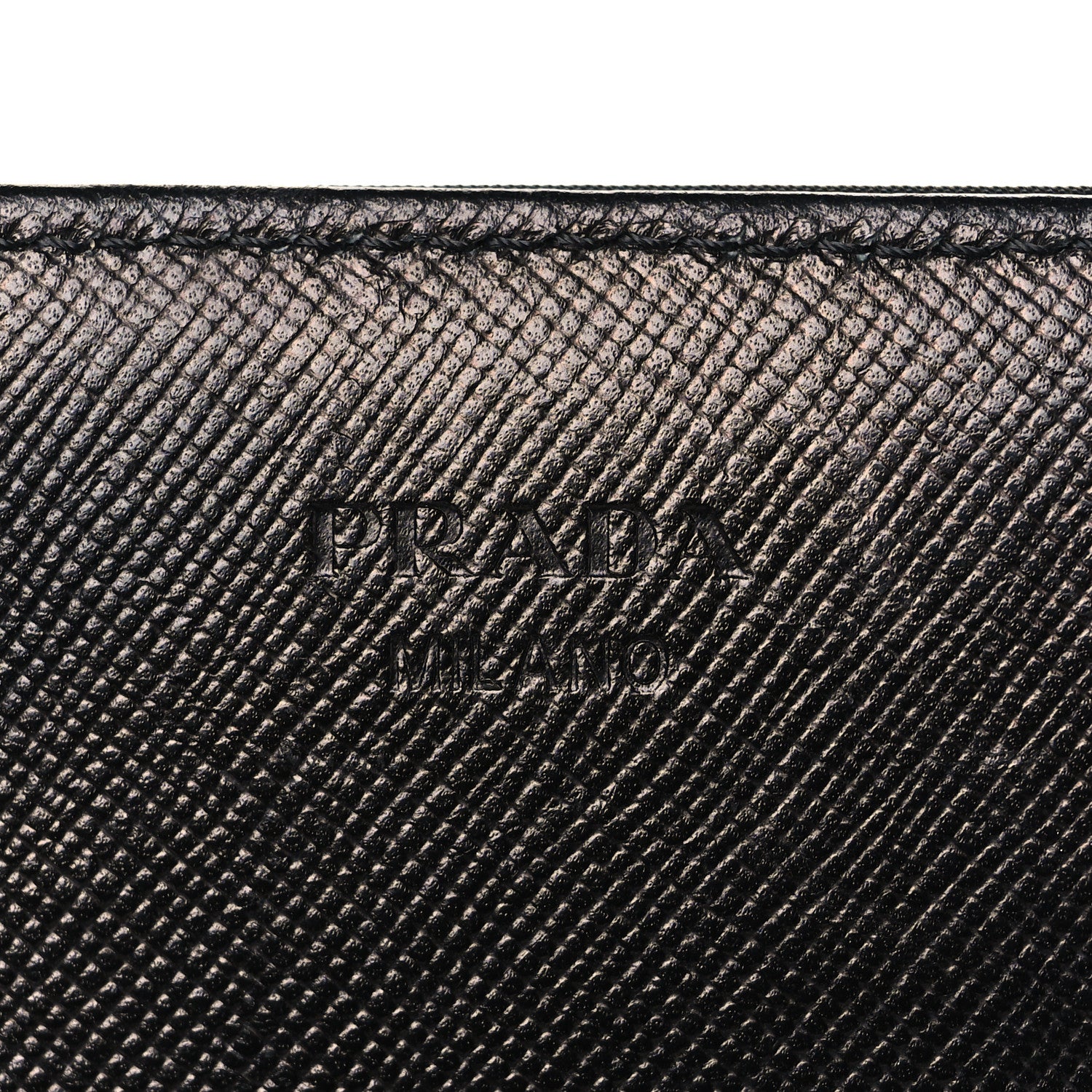 Prada Tessuto Nylon Saffiano Flap Wallet Black 6 of 8