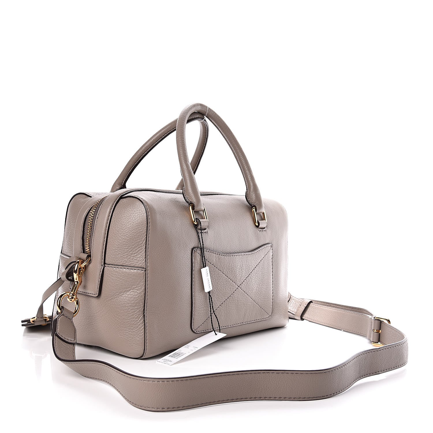 Marc Jacobs Calfskin Recruit Bauletto Satchel Tote Bag Mink 4 of 11