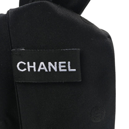 Chanel Satin CC Hair Clip Bow Black 3 of 4