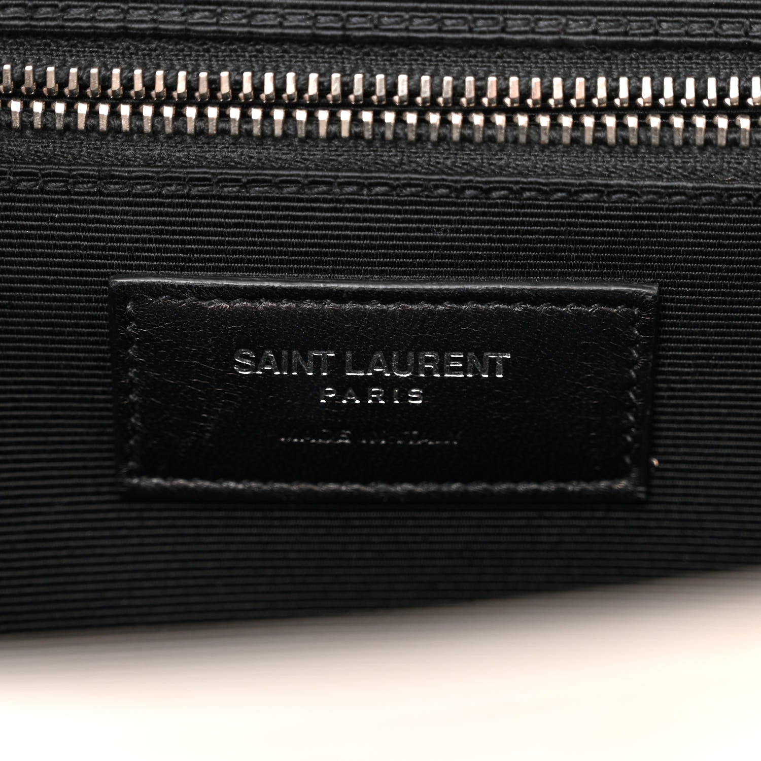 Saint Laurent Grain De Poudre Matelasse Chevron Large Monogram Satchel Gris Perle 6 of 11