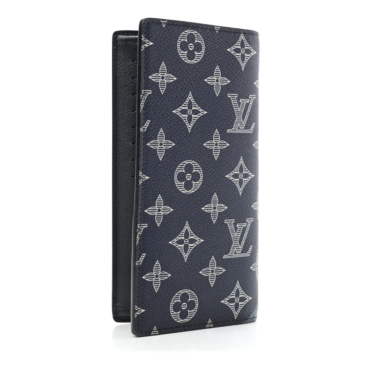 Louis Vuitton Savane Monogram Chapman Giraffe Brazza Wallet Encre 2 of 5