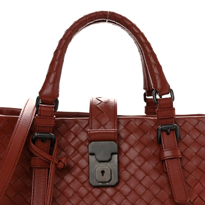 Bottega Veneta Nappa Intrecciato Small Roma Tote Red 8 of 11