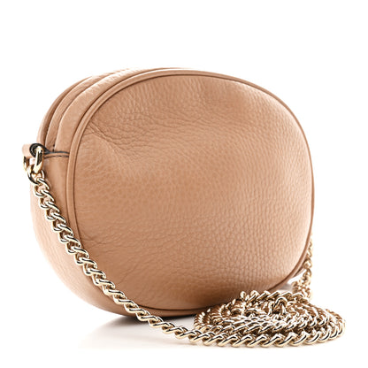 Gucci Pebbled Calfskin Mini Soho Chain Bag Camelia 5 of 19