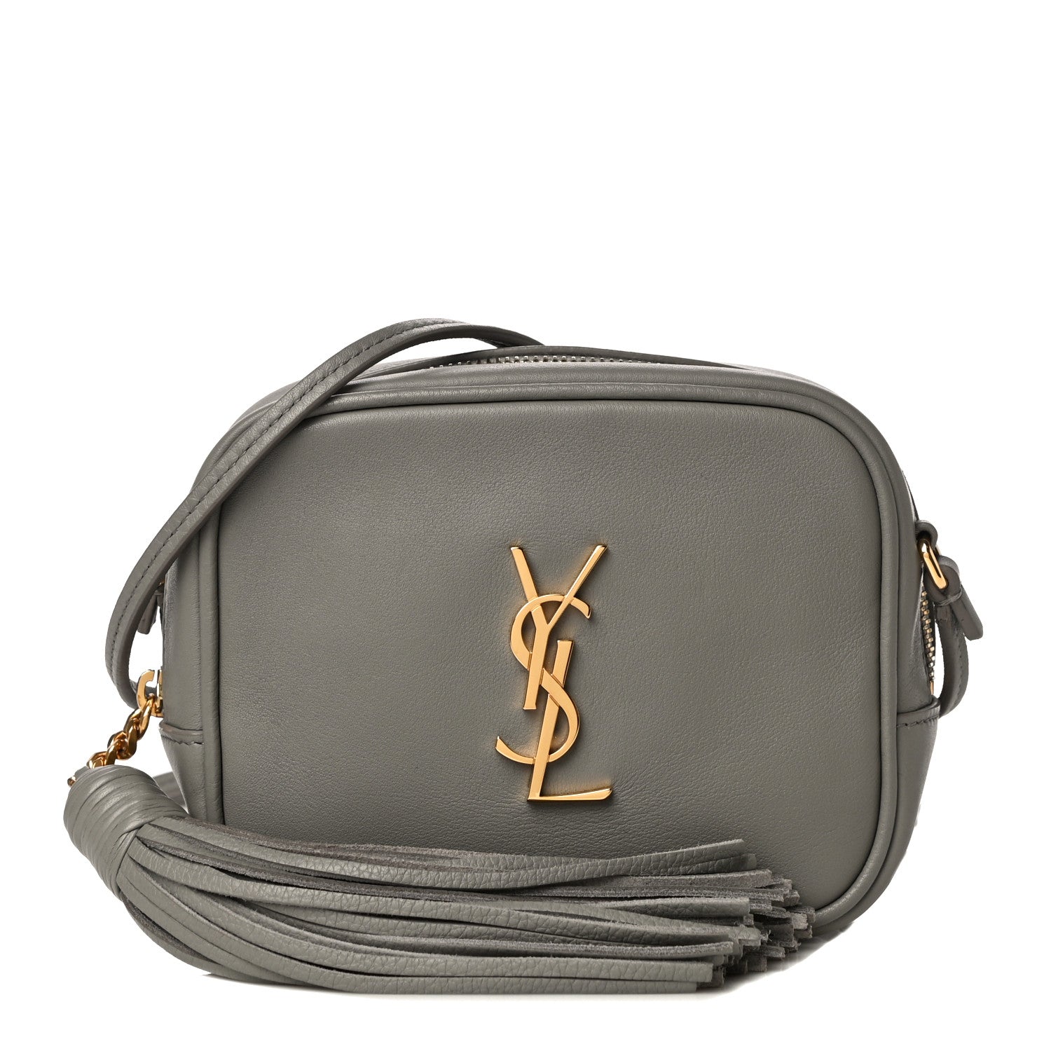 Saint Laurent Nappa Monogram Blogger Bag Oyster Grey 1 of 10
