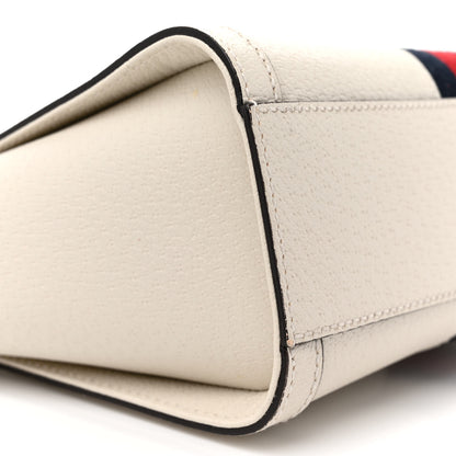 Gucci Textured Calfskin Web Small Ophidia Tote Bag Mystic White 9 of 14