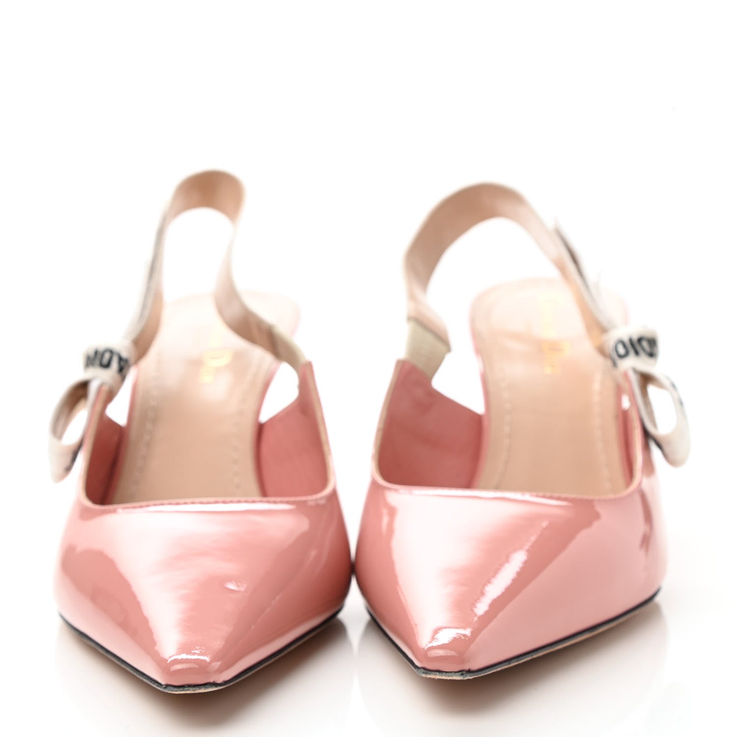 Christian Dior Patent Ribbon J'Adior Slingback 65mm Pumps 40.5 Pink 2 of 9