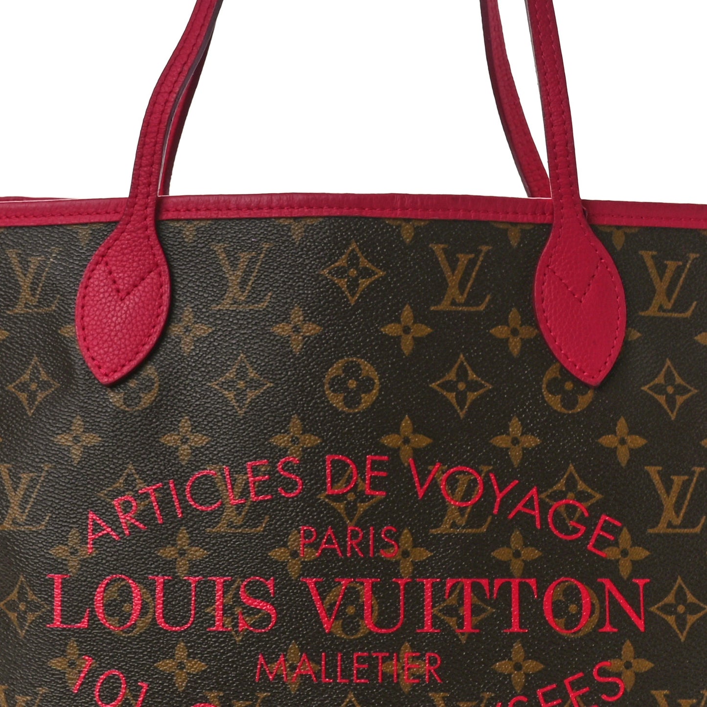 Monogram Articles de Voyage Ikat Neverfull MM Rose Indien