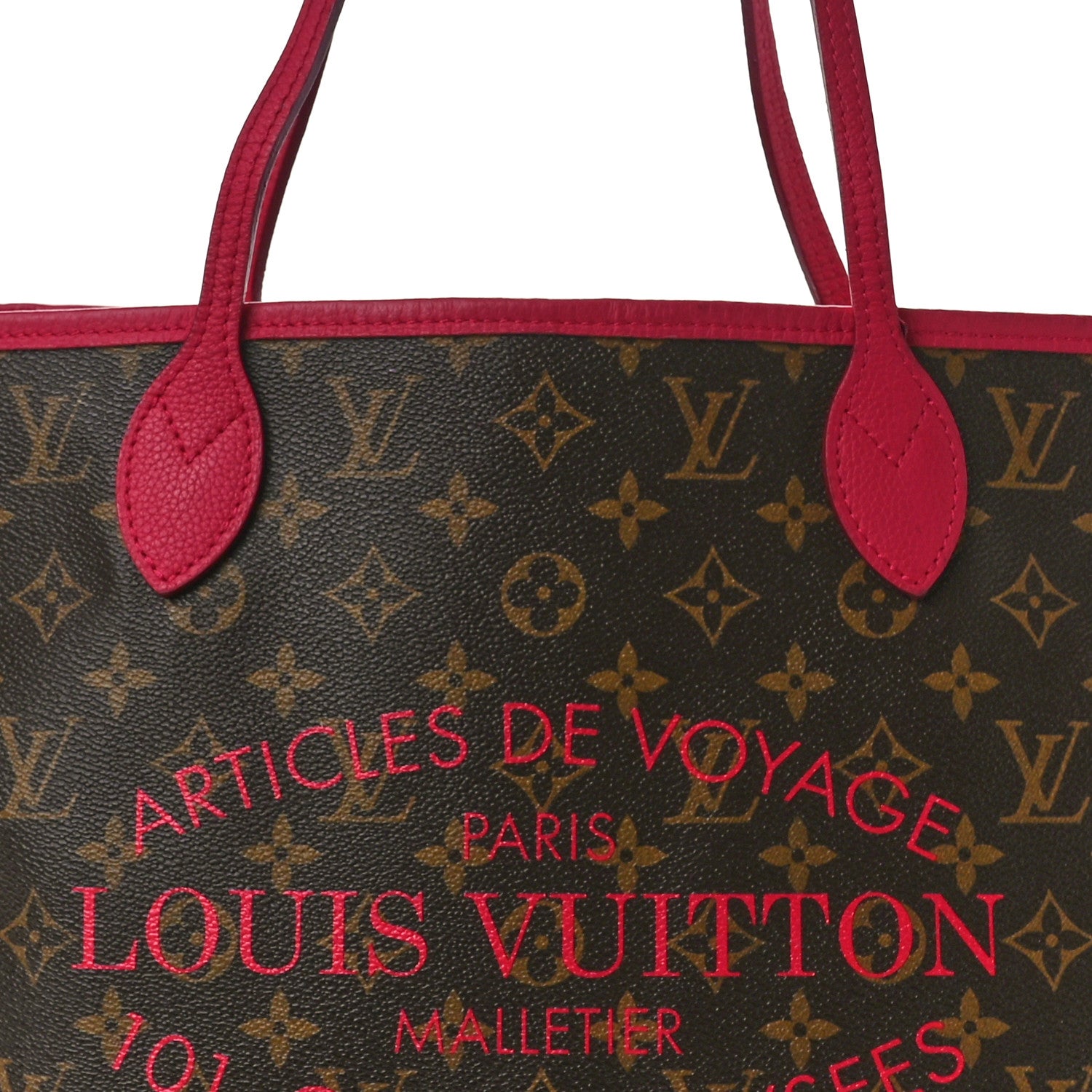 Louis Vuitton Monogram Articles de Voyage Ikat Neverfull MM Rose Indien 7 of 11