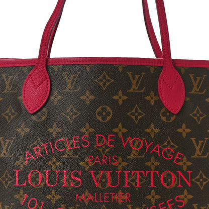 Louis Vuitton Monogram Articles de Voyage Ikat Neverfull MM Rose Indien 7 of 11