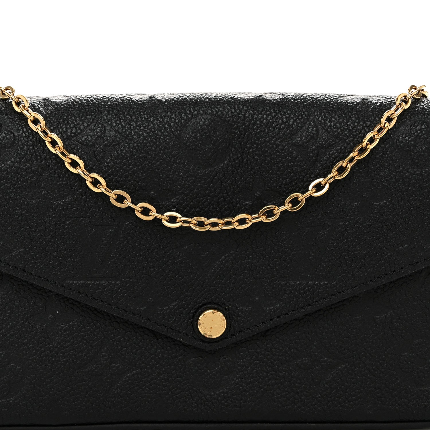 Louis Vuitton Empreinte Pochette Felicie Chain Wallet Black 7 of 10