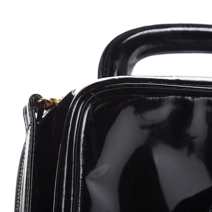 Chanel Patent CC Vanity Cosmetic Case Black 10 of 15