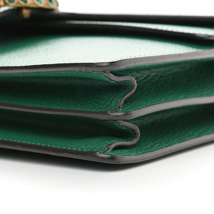 Gucci Pebbled Calfskin Small Dionysus Shoulder Bag Emerald 9 of 9