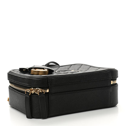 Chanel Caviar Quilted Medium CC Filigree Vanity Case Black 4 of 11
