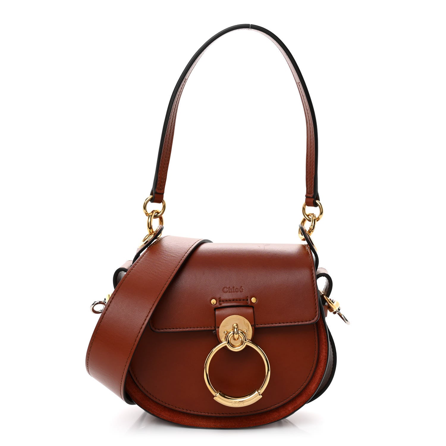 Chloe Calfskin Small Tess Bag Sepia Brown 1 of 9