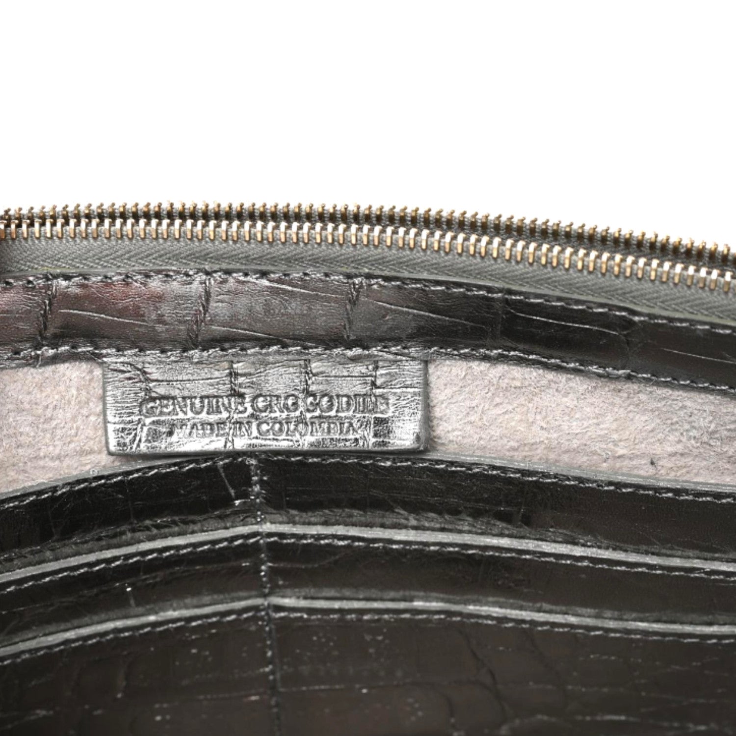 Nancy Gonzalez Metallic Crocodile Clutch Silver 8 of 9