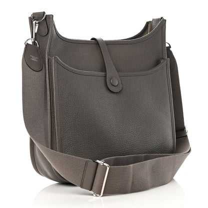 Hermes Taurillon Clemence Evelyne III PM Etain 3 of 18