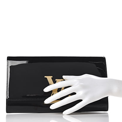 Louis Vuitton Patent Louise Clutch Black 2 of 7
