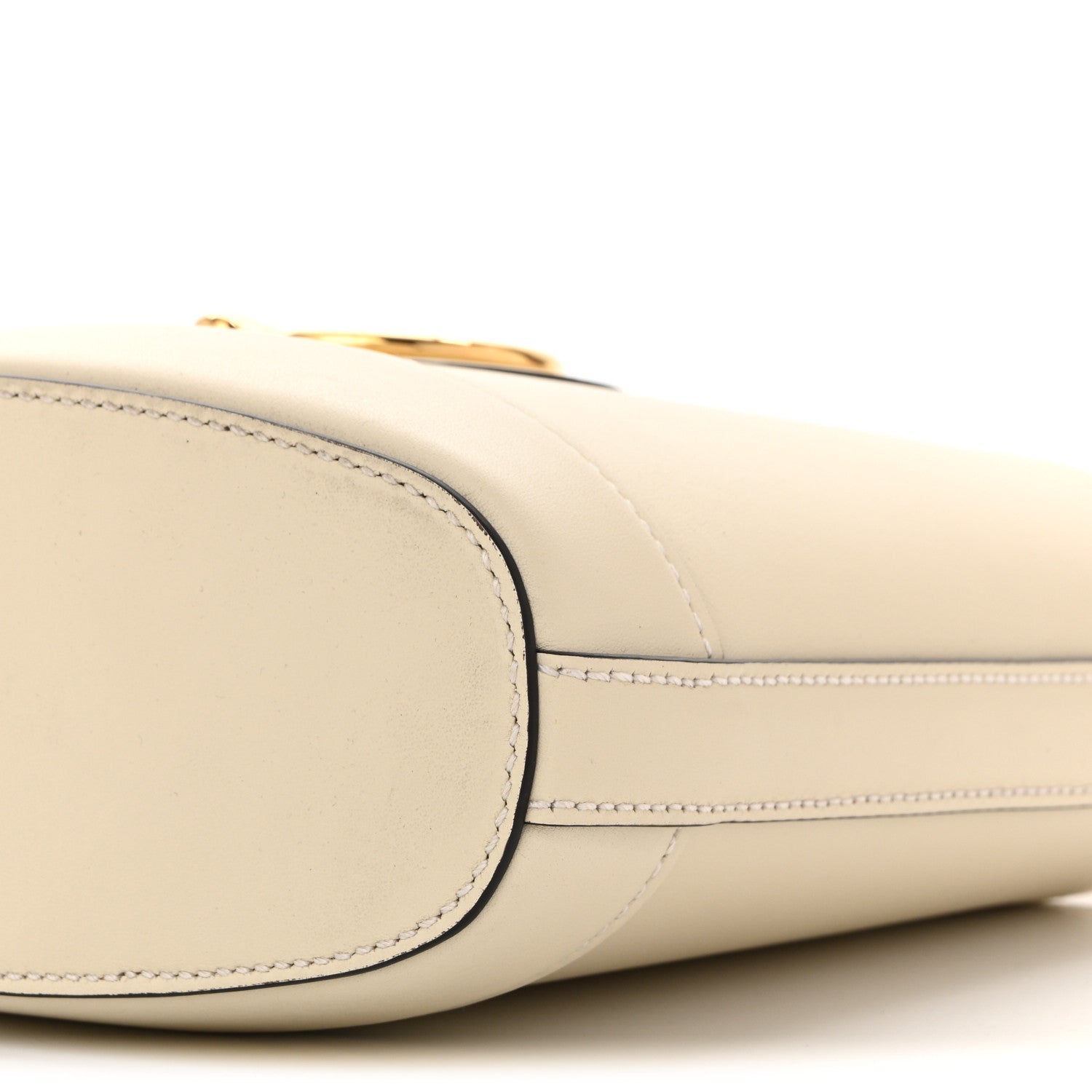 Gucci Arabella Calfskin Horsebit 73 Mini Bucket Bag White 10 of 12