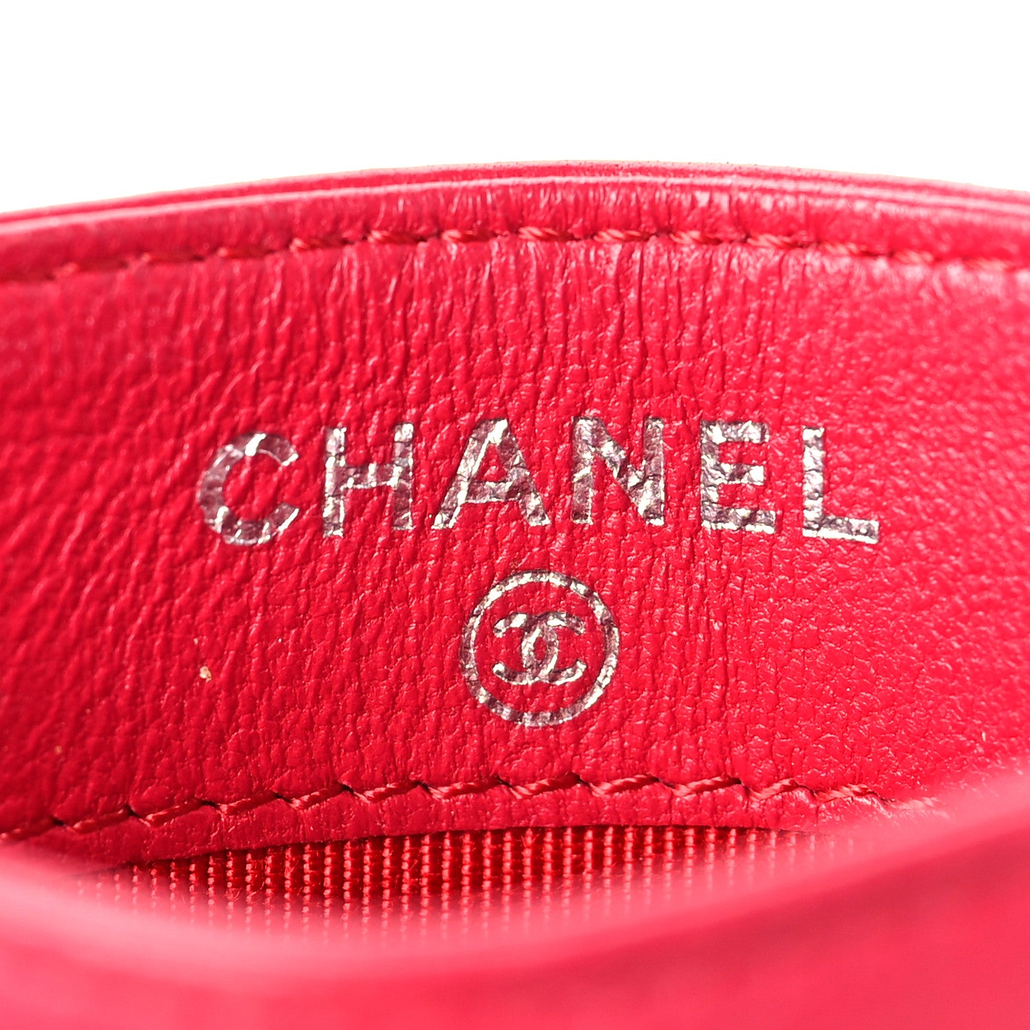 Chanel Lambskin Quilted Card Holder Red 8 of 10