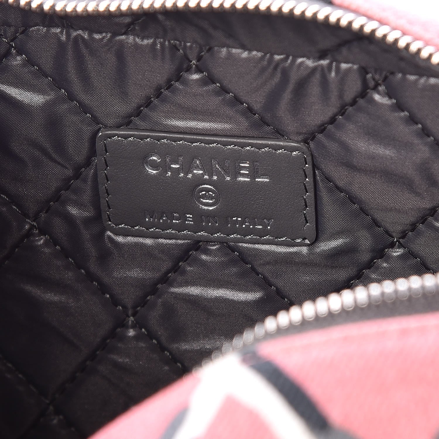 Chanel Canvas Airline Cosmetic Case Pink 8 of 10