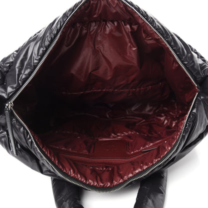 Chanel Nylon Quilted Large Coco Cocoon Tote Black 5 of 10