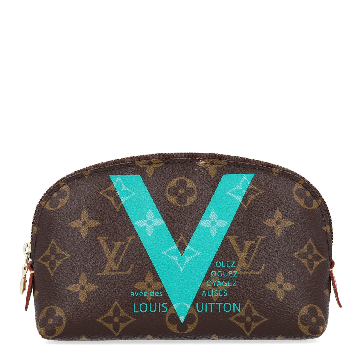Louis Vuitton Monogram V Cosmetic Pouch Turquoise 1 of 9
