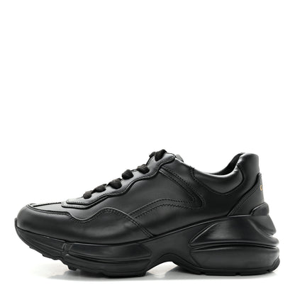 Gucci Calfskin Rhyton Sneakers 36.5 Black 1 of 14