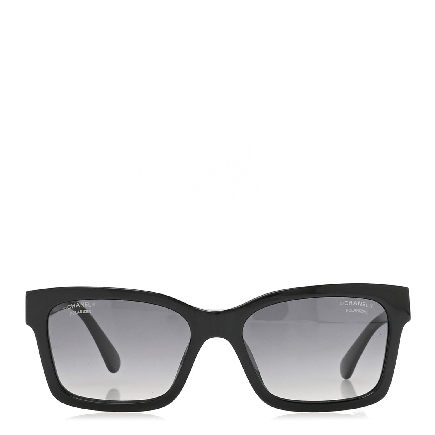 Chanel Acetate Polarized Square Sunglasses 5417-A Black 2 of 8