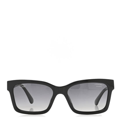 Chanel Acetate Polarized Square Sunglasses 5417-A Black 2 of 8