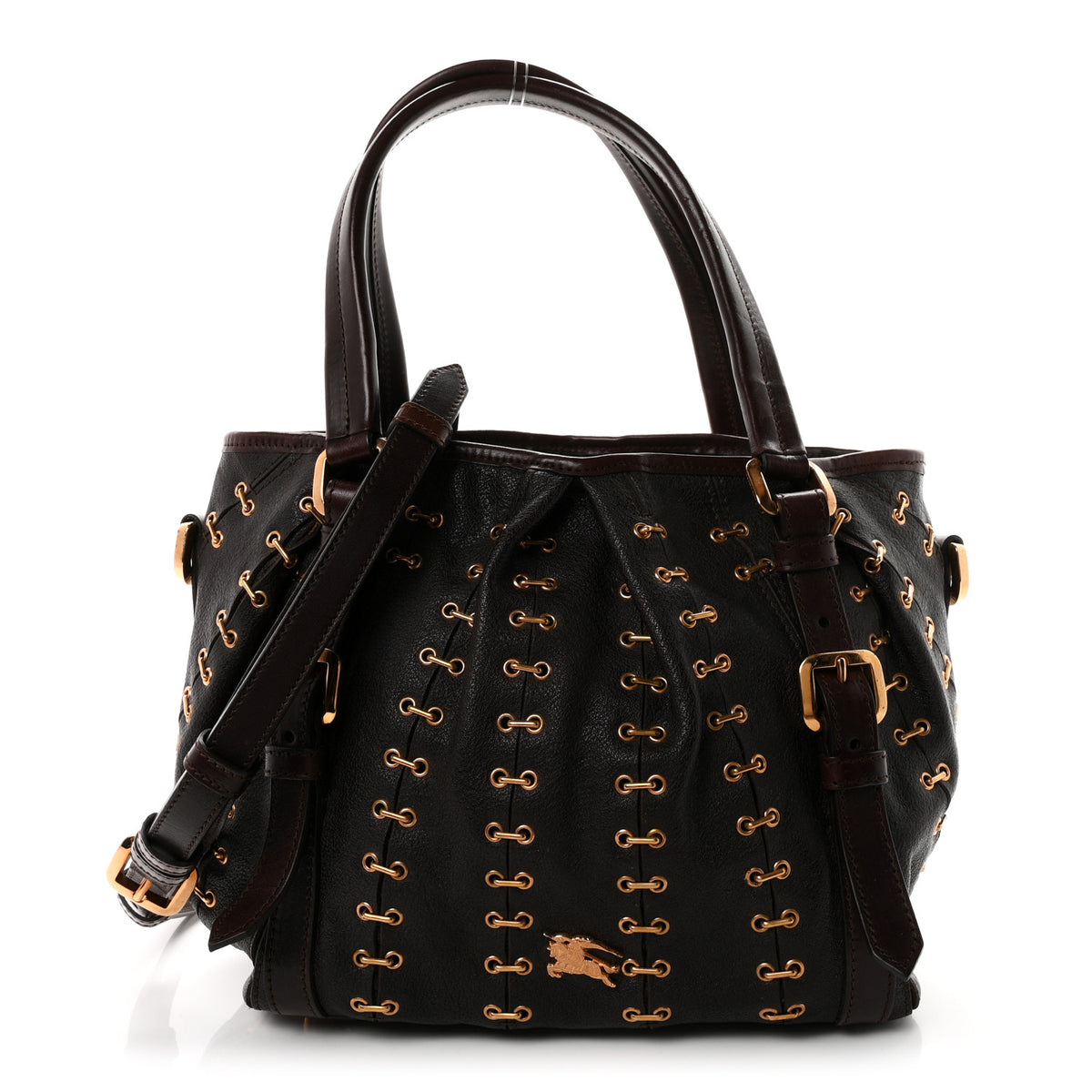 Calfskin Metal Stitch Lowry Chocolate